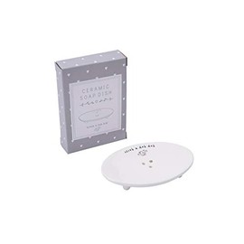 CGB Giftware Sent & Meant Scrub a Dub Dub' Ceramic Soap Bar Dish, Holder, Stand, Tidy, Organiser | GB04569
