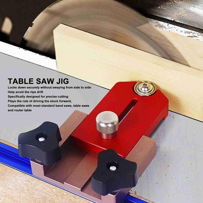 Thin Rip Table Saw Jig Guide, High Accuracy Aluminum Alloy