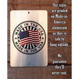 Metal Sign - Danger! Beware Bad Dog, Does Not Bark - Durable Metal Sign - Use Indoor/Outdoor - Great Entryway and Fence Warning Sign and Gift For Dog Owners (8" x 12", Beware Bad Dog)