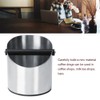 Thicken Round Stainless Steel Coffee Grounds Container Box Bucket Durable