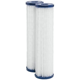 GE FXWPC Whole House Water Filter, Replacement for Water Filtration System, NSF Certified: Reduces Sediment, Rust & Other Impurities from Water, Replace Every 3 Months for Best Results, 2 Filters