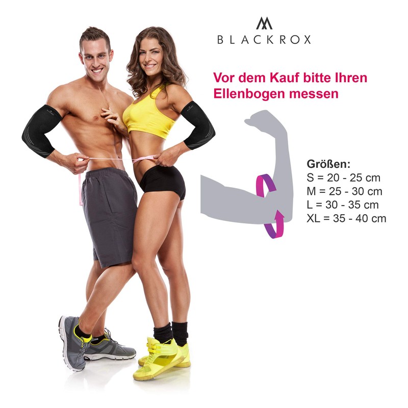 BLACKROX Elbow Support Comparison Winner Tennis Elbow Bodybulding with Compression