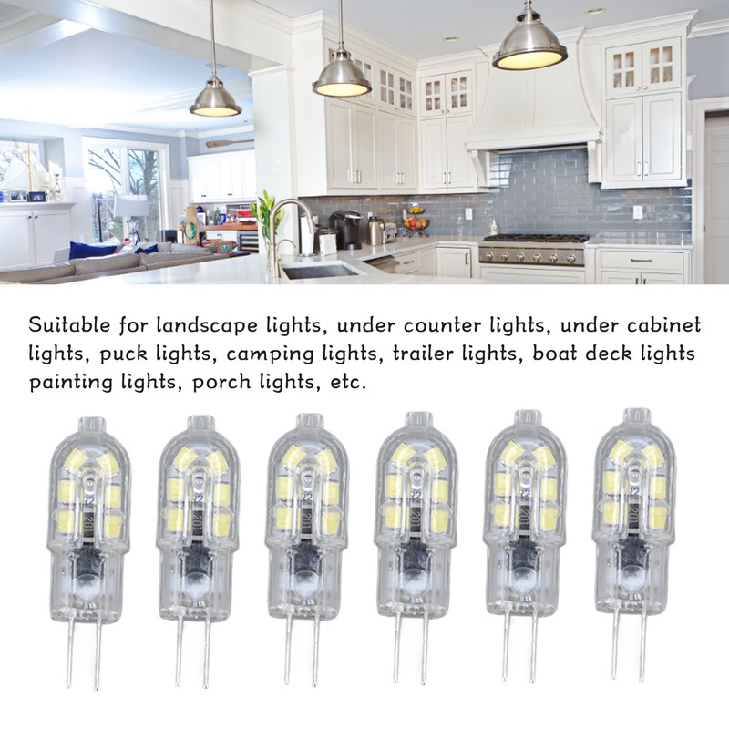 10 Pack G4 2835 LED Bulb Transparent Led Lamp Plug
