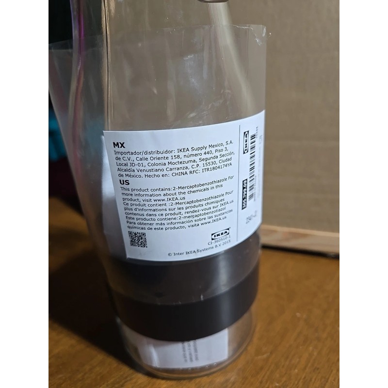 Ikea Korken, Jar With Lid, Clear Glass 2.1 qt