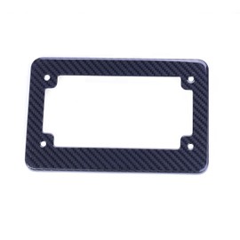 NT FAIRING Real 100% 3K Carbon Fiber Motorcycle License Plate Frame Black 1 PC Universal Size Car Tag Frame Weather Proof License Plate Covers