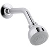 KOHLER K-11637-H-CP Coralais 1.5 GPM Single-Function Wall-Mount Showerhead, Polished Chrome