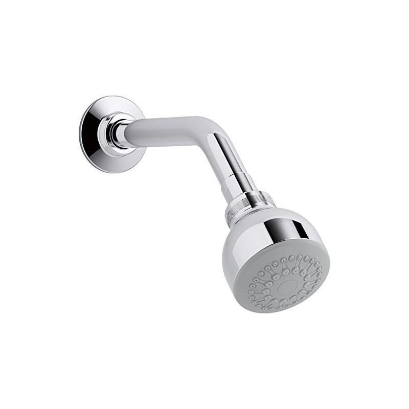 KOHLER K-11637-H-CP Coralais 1.5 GPM Single-Function Wall-Mount Showerhead, Polished Chrome
