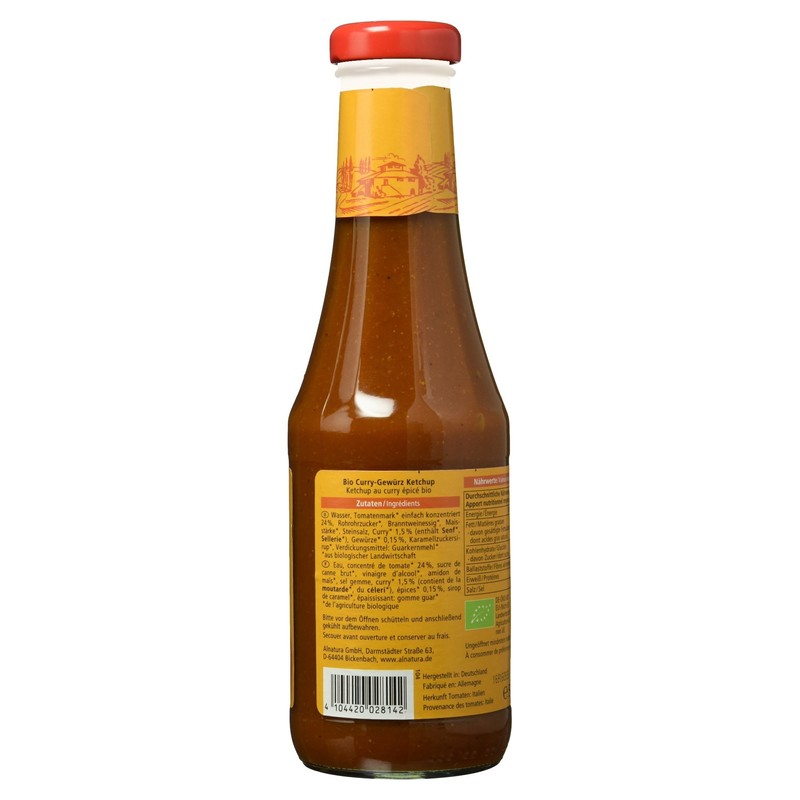 Alnatura Organic Curry Spice Ketchup, 500 ml