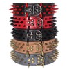 Beirui Heavy Duty Spiked Dog Collar - Stylish PU Leather