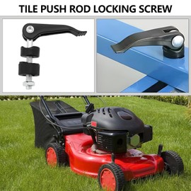 eMagTech Pack of 2 Handle Knob Nuts Screw Bolts 45 x 6 mm Tile Slider Locking Screw Machine Quick Press Adjustment Screw Tile Slider Locking Screw for Lawnmower Triangular