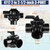 4717 3-Way Pool Diverter Valve Replacement for Jandy 4717, 2”