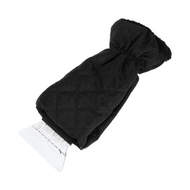 Partuto 1pc 40x17cm Universal Car Ice Scraper Glove - Insulated Warm Mitt Glove W/Snow Frost Remover for Car Truck Windscreen Portable - Waterproof Fabric Green