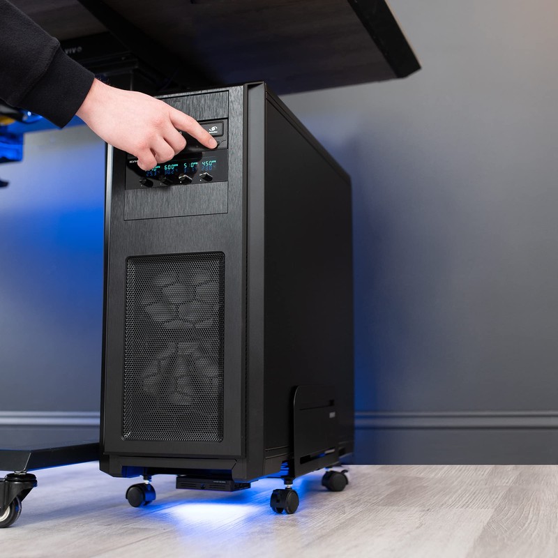 VIVO Large Computer Tower Desktop ATX-Case, CPU Steel Rolling Stand,