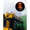 OSRAM LIGHTsignal Halogen Beacon Light, Rotating Beacon 360°, Yellow Indicator