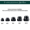 ORTAVA Pack of 20 Acorn Nuts M5 Stainless Steel Cap