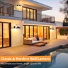 CRIRY Solar Barn Lights Outdoor 2-Pack, Anti-Rust Waterproof Farmhouse Solar