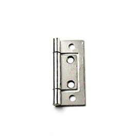 Merriway BH03825 (2 Pcs) Bright Zinc Plated Flush Door Cupboard Hinge, 38 mm (1.1/2 inch) - Pack of 2 Pieces