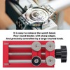 Walfront Watch Bezel Remover Tool, 4 Round Blades, 25-40mm Diameter