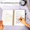 Yoment Leather Spiral Notebooks for Work 5 Subject Notebook College