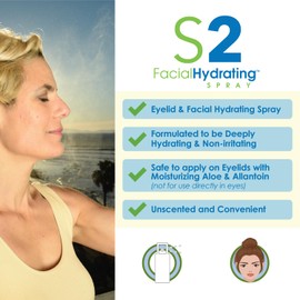 Eye Eco Eyelid & Facial Hydrating Spray - Soothing Eye Mist - Unscented Formula with Moisturizing Aloe & Allantoin - Gentle Hydrating Solution - Non-irritating Face Mist Hydrating Spray (2 fl oz)