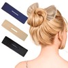 3 PCS Deft Hair Bun Maker, Bun Maker, Flexible Donut