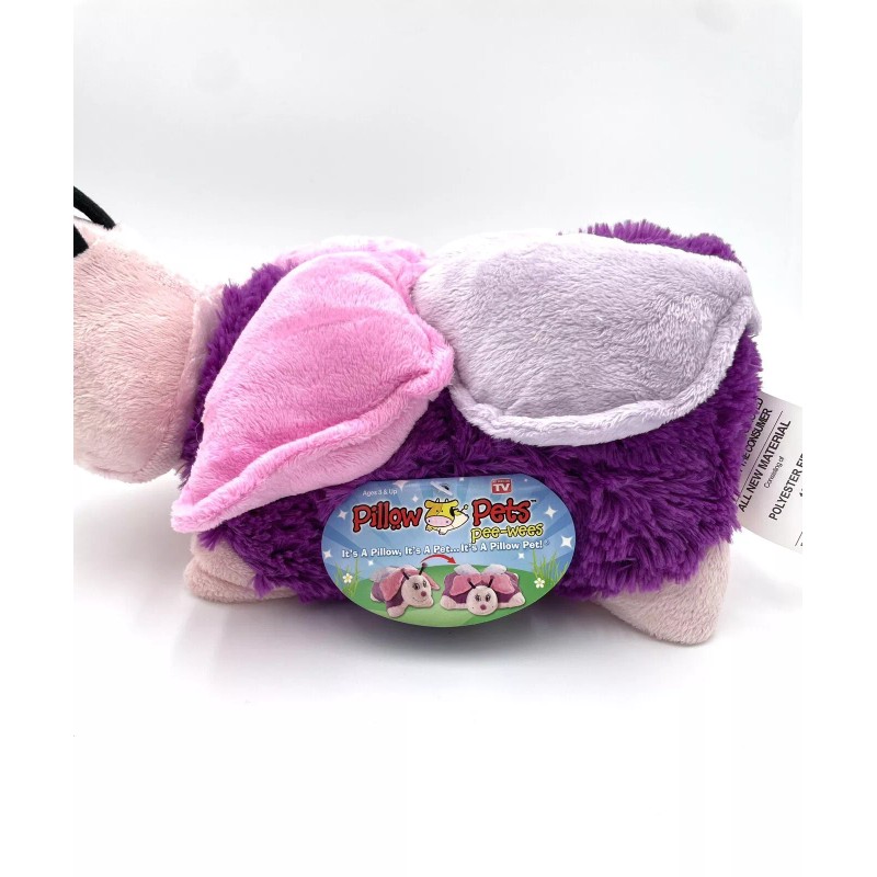 Pillow Pets Pee-Wees Fluttery Butterfly Soft Plush Toy Stuffed Pink