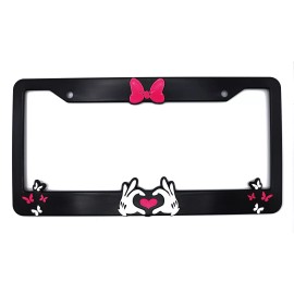 LP Frameworks Minnie Bow 3D Raised License Plate Frame