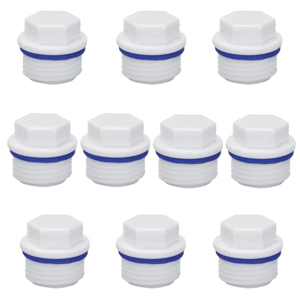 HAFRILY 10 pieces 1/2 inch sealing cap, male thread with