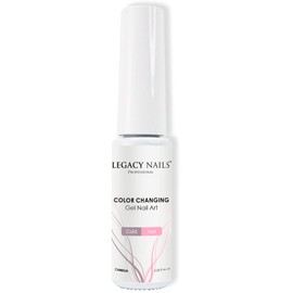 LEGACY NAILS Professional Color Changing Gel Nail Liner 0.25 fl oz. Gel Nail Art Gel Paint SOAK-OFF UV/LED Highly Pigmented Gel Nail Polish Fine nail brush (COLOR CHANGING LINER | CAMELIA)