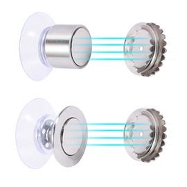 Stainless Steel Magnetic Soap Holder Wall Mounted Suction Cup Soap Dish Hanger for Kitchen Bathroom Toilet
