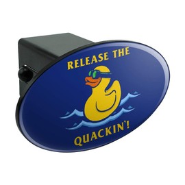 GRAPHICS & MORE Release The Quackin' Kraken Rubber Duck Funny Humor Oval Tow Trailer Hitch Cover Plug Insert
