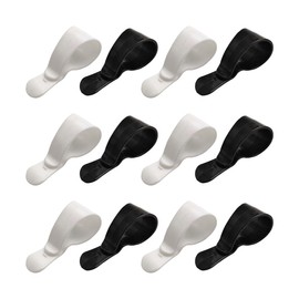 LAINLOY 12PCS Sunglasses Holder for Car Visor, Non Slip Vehicle Sunglasses Sun Visor Clip, Multipurpose Car Eyeglass Hanger Clip, Car Visor Accessories Organizer for Eyeglass Ticket Pen Card (Black)