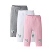 Lala Bear Infant Baby Girl 3 Pack Solid Pants and