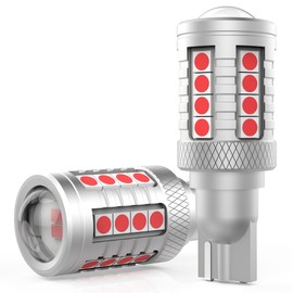FAXCARS 921 912 W16W LED Center High Mount Stop Light Bulb 1000K Red for Ram Silverado F150 F250 F350 Sierra 3rd Brake Light Bulbs CANBUS Error Free Non-Polarity Tail Light, Pack of 2