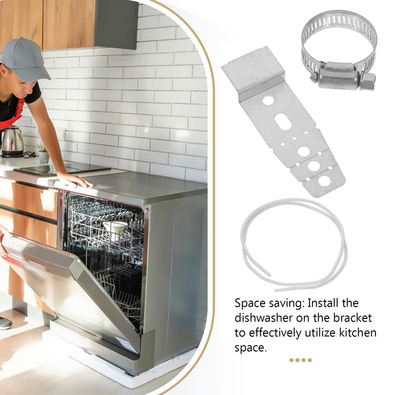 OSALADI Universal Mounting Bracket Dishwasher Dishwasher Mounting Clips Side Dishwasher