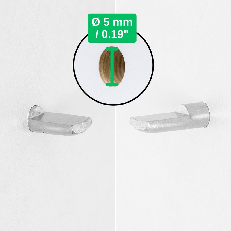 Shelf Support Pins D5, Pack of 96, Floor Support for