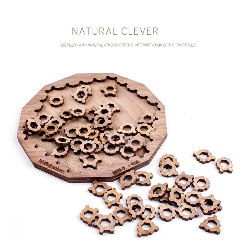 Irregular Decompression Puzzle Wooden Toys Wooden Jigsaw Puzzle Gift for