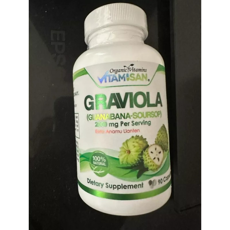Soursop Graviola Extract 2000 mg – Guanabana Annona Antioxidant Supplement,