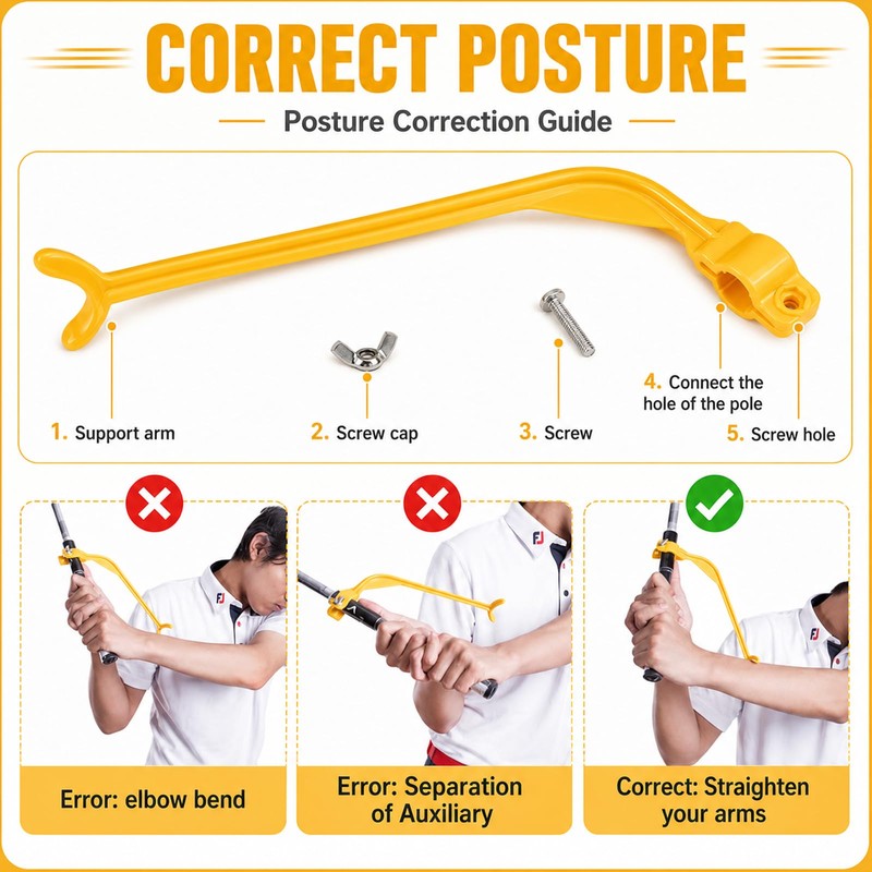 YISIHUICH Golf Swing Trainer, Golf Training Aid for Beginners, Wrist