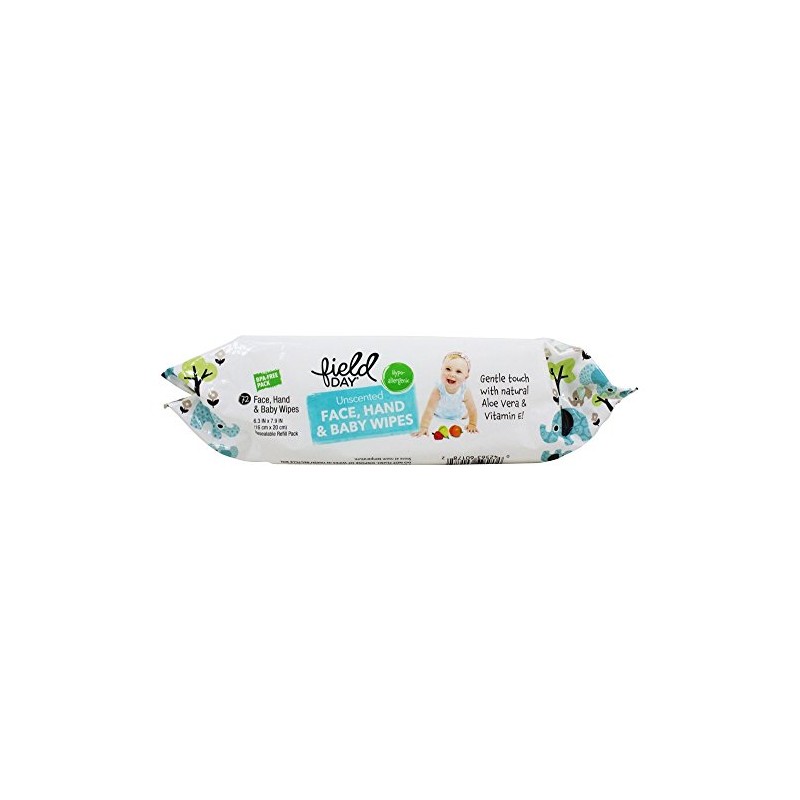 Field Day - Eco-Friendly Baby Wipes Resealable Refill Pack Unscented