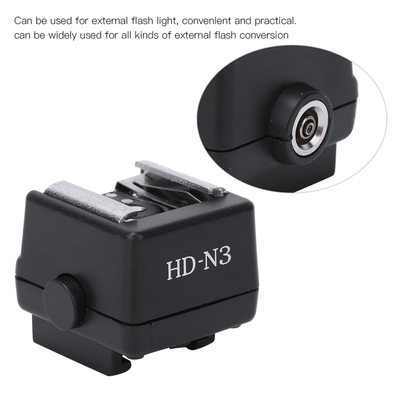 HD‑N3 PC Flash Light Hot Shoe Mounting Adapter Accessory for