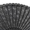 Eastern Wind Black lace hand folding fan, handheld foldable rave