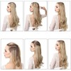 Hair Extensions Dirty Blonde Full Head Clip in Synthetic Wave