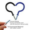Hayodo 2 inches Ceiling Screw Hooks 15Pcs with Reusable Case