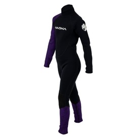 AKONA Kid's Wetsuit Full 3/2mm with Back Zip for Swimming, Surfing, Paddling, Snorkeling, or Diving Sizes Toddlers to Teenagers - Purple - 12