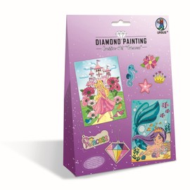 Ursus 43510002 Diamond Painting Creative Set "Princess", Craft Set for Children for Creative Design of Pictures, Pendants and Stickers with Diamonds