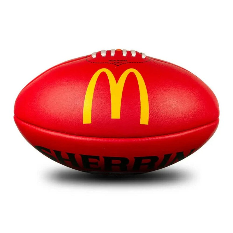 Sherrin AFL Replica Training Football, Red, Size 2