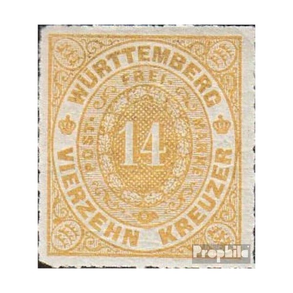 Württemberg 41a splendor tested fine used/cancelled 1869 Numbers in Oval
