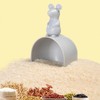 Tomaibaby 2pcs Plastic Measuring Scoops Mouse Shaped Kitchen Rice Scoops