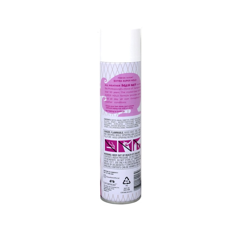Aqua Net Professional Hair Spray Extra Super Hold Fresh Fragrance